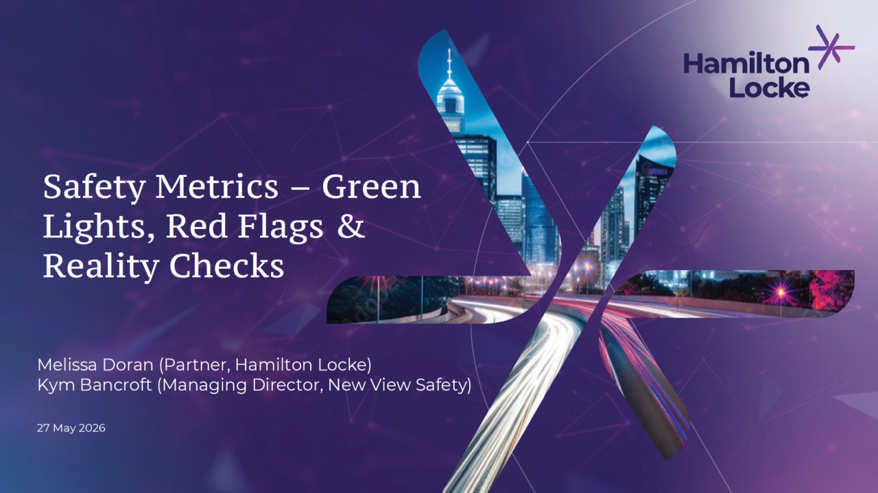 Safety metrics webinar cover: Green Lights, Red Flags and Reality Checks