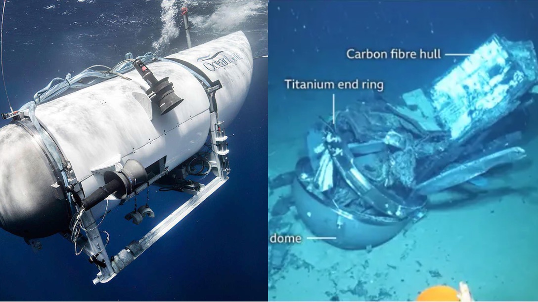 US Coast Guard imagery associated with the Titan submersible investigation